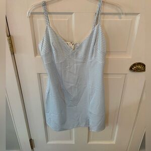 Abbeline Blue Gingham Women's Dress, size small